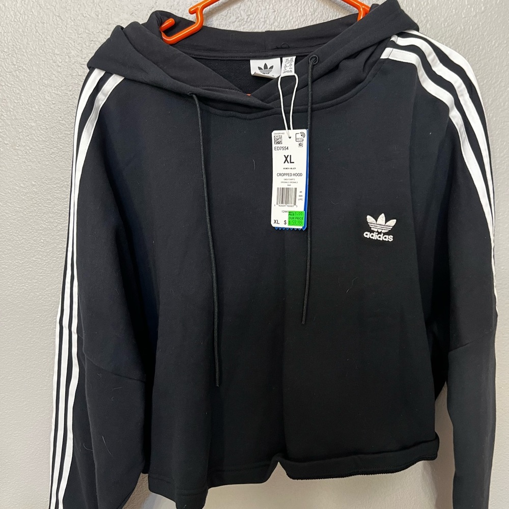 Adidas Cropped Hoodie NWT